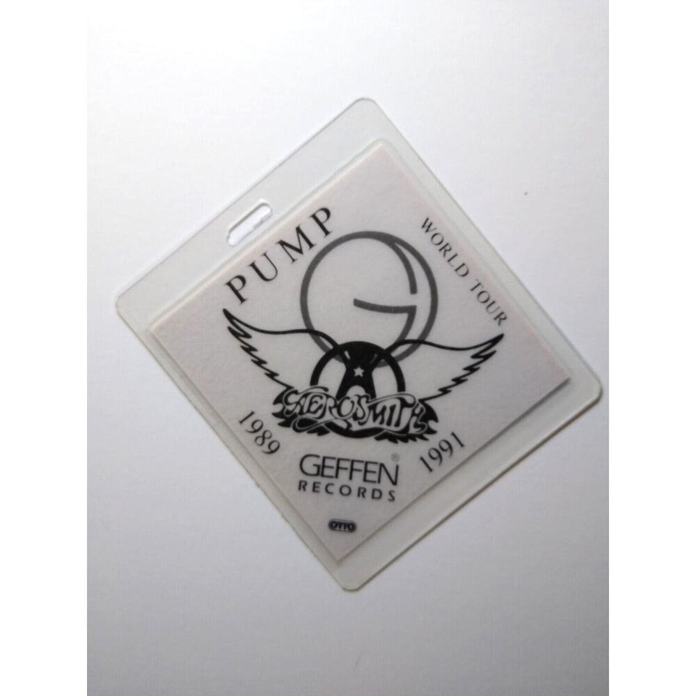 Aerosmith Pump World Tour Backstage Pass 1989-1991 Vintage Hard Classic Rock